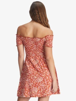 Roxy At The Same Time Off-The-Shoulder Dress 8 Roxy At The Same Time Off-The-Shoulder Dress -Roxy Shop arjkd03268 roxyw cns7 bck1