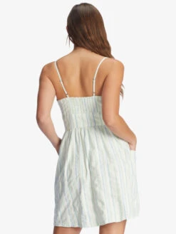 Roxy Under The Cali Sun Strappy Buttoned Dress -Roxy Shop arjwd03289 roxyw gdh3 bck1