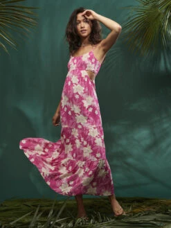 Roxy Hot Tropics Maxi Dress -Roxy Shop arjwd03514 roxym mjy6 bck9