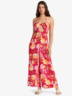 Roxy Away On Vacay Printed Wide Leg Jumpsuit