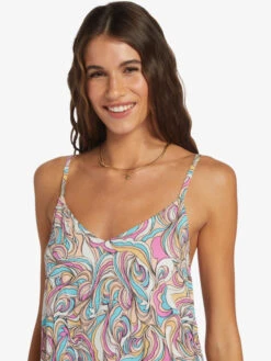 Roxy Daytrip Mini V-Neck Slip Dress -Roxy Shop arjwd03522 roxyw mdr6 frt3