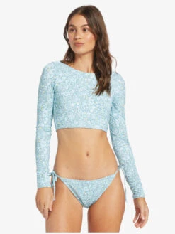 Roxy Seaside Tropics Long Sleeve Crop Rashguard