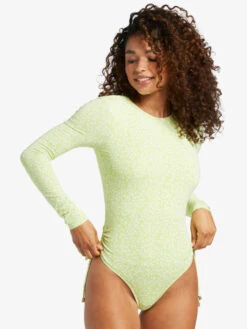 Roxy Sunrise Tides UPF 50 Rashguard Long Sleeve Swimsuit