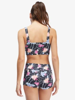 Roxy Active Tankini Sports Bra Bikini Top -Roxy Shop arjx303540 roxyw kvj6 bck1
