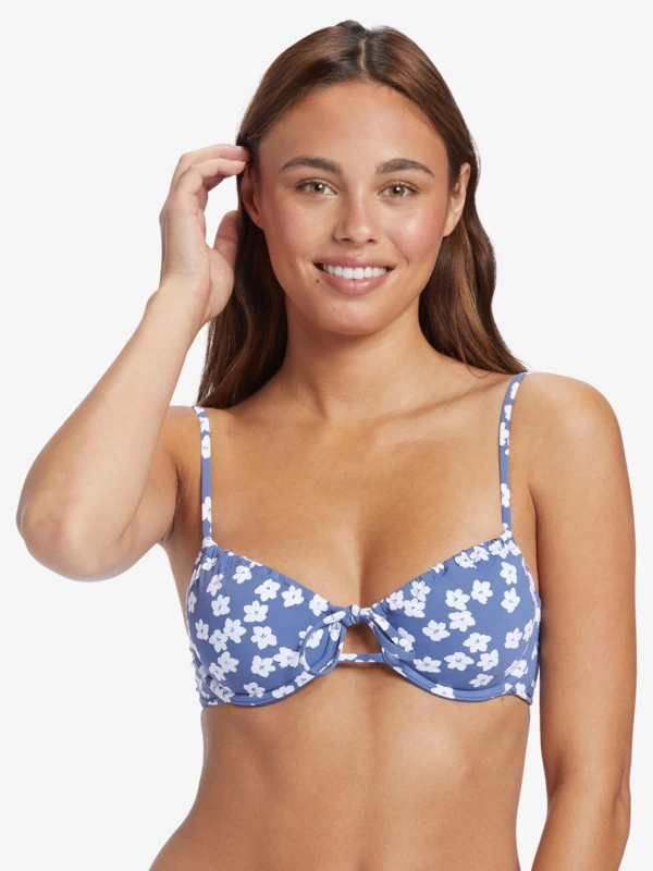 Roxy Blumen Underwired Bralette Bikini Top 1 Roxy Blumen Underwired Bralette Bikini Top