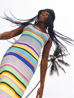 Roxy Sunshine Bouquet Midi Length Strappy Dress