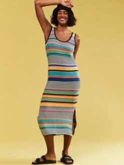 Roxy Sunshine Bouquet Midi Length Strappy Dress 11 Roxy Sunshine Bouquet Midi Length Strappy Dress -Roxy Shop erjsw03562 roxym kyh6 frt1