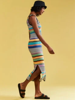 Roxy Sunshine Bouquet Midi Length Strappy Dress 12 Roxy Sunshine Bouquet Midi Length Strappy Dress -Roxy Shop erjsw03562 roxym kyh6 frt2