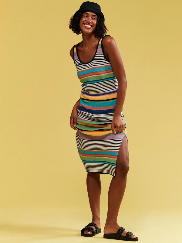 Roxy Sunshine Bouquet Midi Length Strappy Dress 7 Roxy Sunshine Bouquet Midi Length Strappy Dress - Image 7