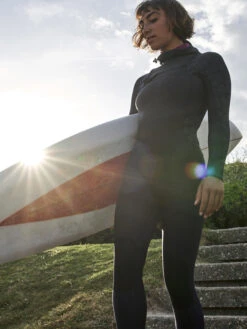 Roxy 5/4/3mm Swell Series Hooded Chest Zip Wetsuit -Roxy Shop erjw203012 roxyl kvj0 bck9