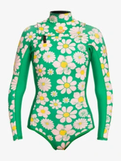 Roxy 1.5mm Pop Surf Cheeky Long Sleeve Springsuit -Roxy Shop erjw403053 roxyv grj8 frt1