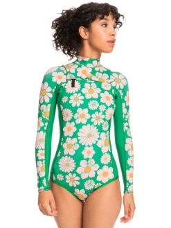 Roxy 1.5mm Pop Surf Cheeky Long Sleeve Springsuit -Roxy Shop erjw403053 roxyw grj8 frt1