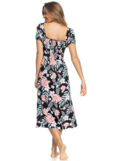 Roxy Canyon Moon Short Sleeve Midi Dress -Roxy Shop erjwd03640 roxyw kvj5 bck1