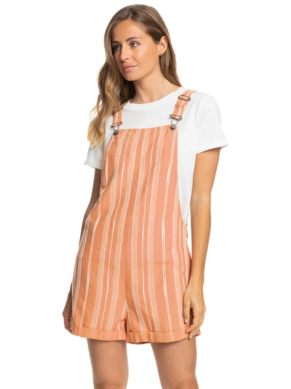 Roxy Silver Sky Stripe Woven Romper 1 Roxy Silver Sky Stripe Woven Romper