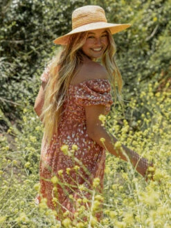 Roxy Hello Petal Woven Mini Dress -Roxy Shop erjwd03658 roxyl cns6 bck1