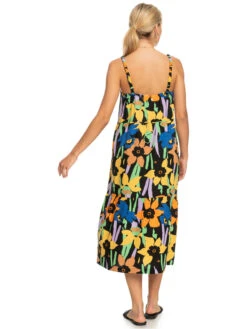 Roxy Waiting Line Printed Midi Dress -Roxy Shop erjwd03704 roxyw kvj6 bck1