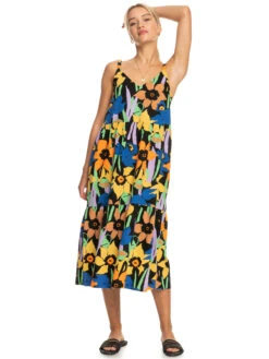 Roxy Waiting Line Printed Midi Dress -Roxy Shop erjwd03704 roxyw kvj6 frt9