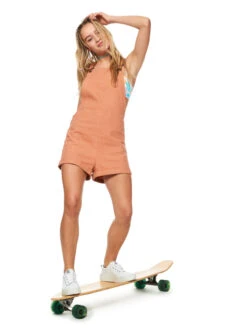 Roxy Silver Sky Again Dungaree Shorts 14 Roxy Silver Sky Again Dungaree Shorts -Roxy Shop erjwd03706 roxym ckl0 frt9