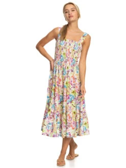 Roxy Honeymoon Avenue Printed Midi Dress -Roxy Shop erjwd03714 roxyw wbb8 frt9