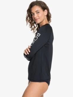Roxy Beach Classics Long Sleeve UPF 50 Rashguard -Roxy Shop erjwr03424 roxyw kvj0 frt2