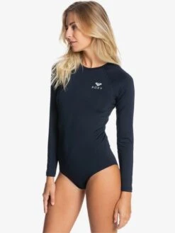 Roxy Essentials Long Sleeve One-Piece Swimsuit 12 Roxy Essentials Long Sleeve One-Piece Swimsuit -Roxy Shop erjwr03432 essentialsonesiebackzipw kvj0 frt2