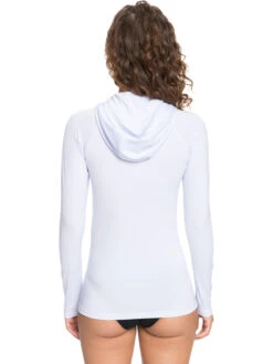 Roxy Essentials Hooded UPF 50 Long Sleeve Rashguard -Roxy Shop erjwr03495 roxyw wbb0 bck1