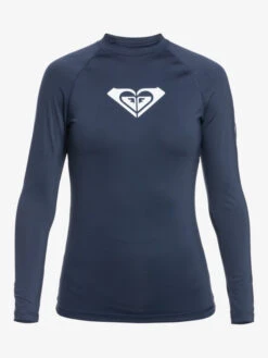 Roxy Whole Hearted Long Sleeve UPF 50 Rashguard -Roxy Shop erjwr03547 roxyv bsp0 frt1