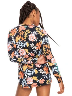 Roxy Sea Skippin' Long Sleeve UPF 50 Rashguard -Roxy Shop erjwr03560 roxyw xkyb bck1