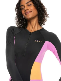 Roxy Fitness Long Sleeve One-Piece Swimsuit -Roxy Shop erjwr03651 roxyw kvj0 frt3