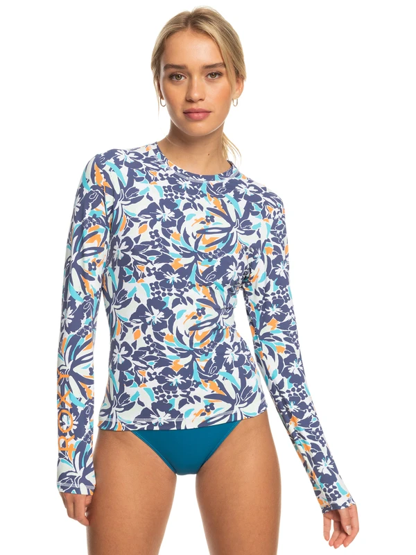 Roxy Sea Skippin Long Sleeve UPF 50 Rashguard 1 Roxy Sea Skippin Long Sleeve UPF 50 Rashguard