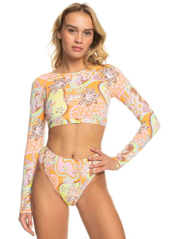 Roxy Delic Long Sleeve Cropped Rashguard 2 Roxy Delic Long Sleeve Cropped Rashguard - Image 2