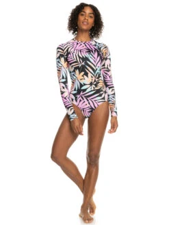 Roxy Active UPF 50 Long Sleeve Back Zip One Piece Swimsuit 6 Roxy Active UPF 50 Long Sleeve Back Zip One Piece Swimsuit -Roxy Shop erjwr03672 roxyw kvj4 frt9