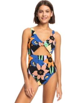 Roxy Color Jam One-Piece Swimsuit -Roxy Shop erjx103517 roxyw kvj6 frt1