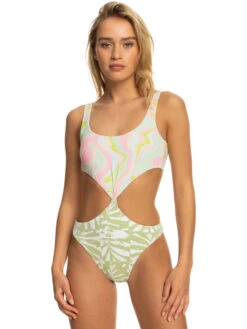 Roxy Tropics Hype Reversible One-Piece Swimsuit -Roxy Shop erjx103538 roxyw gbg3 frt4