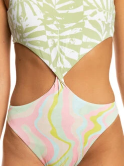 Roxy Tropics Hype Reversible One-Piece Swimsuit -Roxy Shop erjx103538 roxyw gbg3 frt6