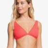 Roxy Solid Beach Classics Elongated Triangle Bikini Top