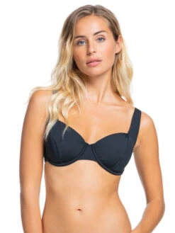 Roxy Beach Classics Underwire D-Cup Bikini Top -Roxy Shop erjx304339 roxyw kvj0 frt1