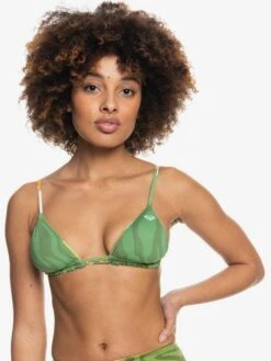 Roxy Wildflowers Reversible Tiki Triangle Bikini Top -Roxy Shop erjx304423 roxyw gln7 frt2