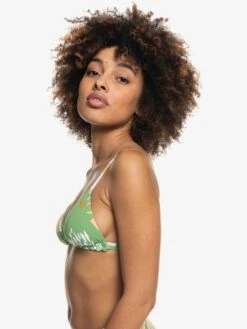 Roxy Wildflowers Reversible Tiki Triangle Bikini Top -Roxy Shop erjx304423 roxyw gln7 frt3