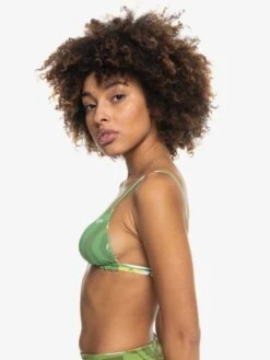 Roxy Wildflowers Reversible Tiki Triangle Bikini Top -Roxy Shop erjx304423 roxyw gln7 frt4