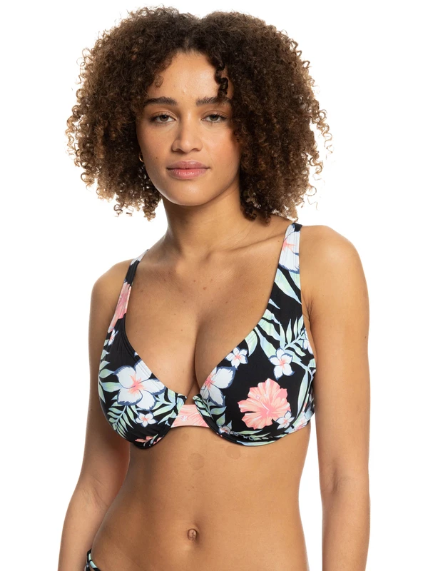 Roxy Printed Beach Classics D-Cup Bikini Top 1 Roxy Printed Beach Classics D-Cup Bikini Top