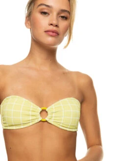 Roxy Salty Shine O-Ring Bandeau Bikini Top -Roxy Shop erjx304863 roxyw gfj1 frt4