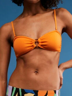 Roxy Color Jam Bandeau Bikini Top -Roxy Shop erjx304957 roxym tng frt4