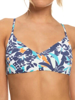 Roxy Printed Beach Classics Athletic Triangle Bikini Top -Roxy Shop erjx305008 roxyw bng6 frt3