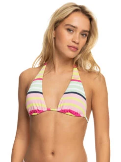 Roxy Stripe Soul Tiki Tri Bikini Top -Roxy Shop erjx305030 roxyw gcy3 frt1