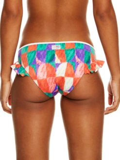 Stella Jean X Roxy Mid-Waist Bikini Bottoms -Roxy Shop erjx404470 roxym gnv6 frt4