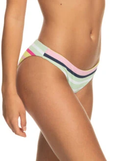 Roxy Stripe Soul Mid Waist Bikini Bottoms -Roxy Shop erjx404620 roxyw gcy3 frt2
