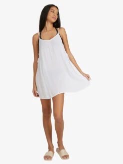 Roxy Beachy Vibes Solid Beach Cover-Up Dress -Roxy Shop erjx603266 roxys wbb0 frt9