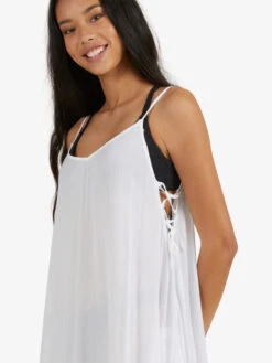 Roxy Beachy Vibes Solid Beach Cover-Up Dress -Roxy Shop erjx603266 roxyw wbb0 dtl1