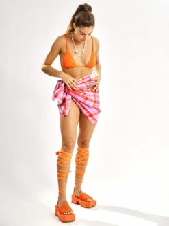 Roxy Tartan Times Sarong -Roxy Shop urjaa03107 roxyl pfm8 frt4